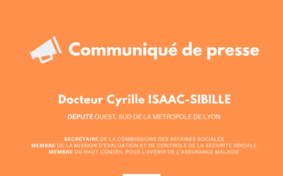Adoption à l’unanimité de ma proposition de loi sur la création de Point d’Accueil pour Soins Immédiats (PASI)