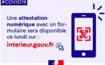 Mise en place de l’attestation numérique de déplacement dérogatoire