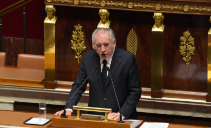 Le Premier Minsitre, François Bayrou à la tribune de l'Assemblée nationale.