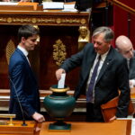 Vote de Cyrille Isaac-Sibille à l'Assemblée nationale à la Tribune